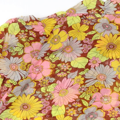 Womens UK Size 8 River Island Multicoloured Basic Blouse