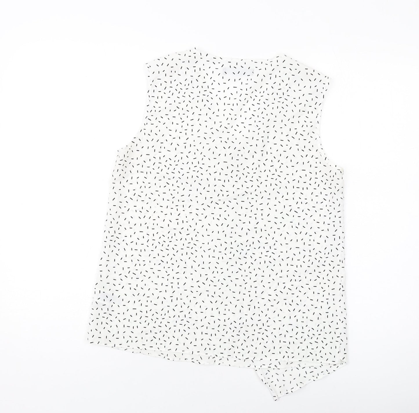 Womens UK Size 8 Marks and Spencer White Basic Tank
