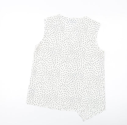 Womens UK Size 8 Marks and Spencer White Basic Tank