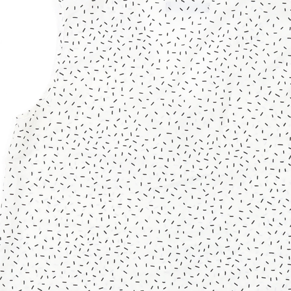 Womens UK Size 8 Marks and Spencer White Basic Tank