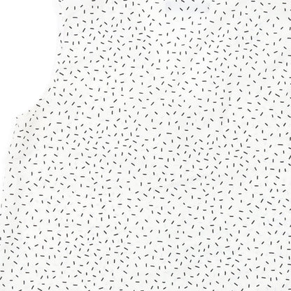 Womens UK Size 8 Marks and Spencer White Basic Tank