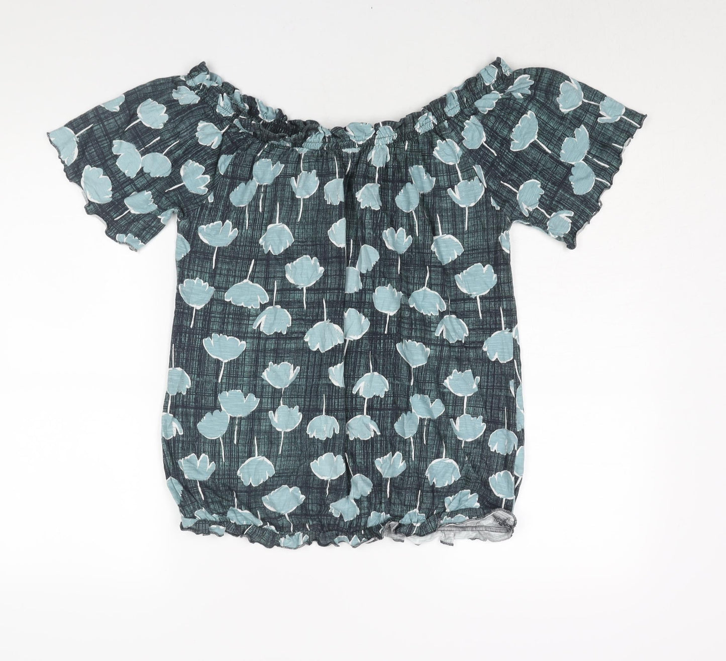 Womens UK Size 14 NEXT Blue Basic Blouse