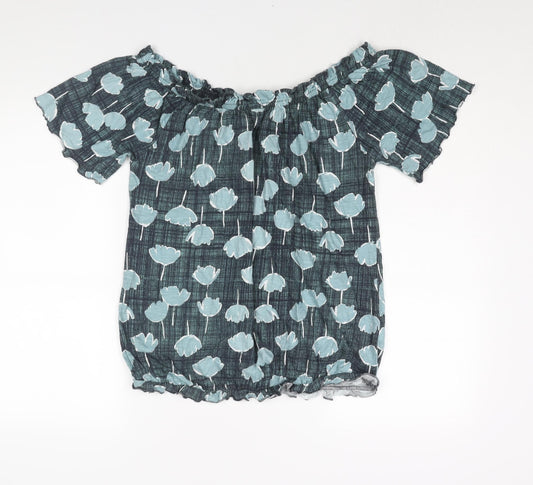 Womens UK Size 14 NEXT Blue Basic Blouse