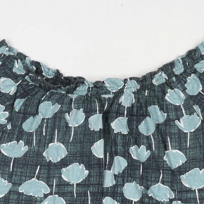 Womens UK Size 14 NEXT Blue Basic Blouse