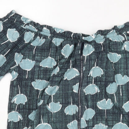 Womens UK Size 14 NEXT Blue Basic Blouse