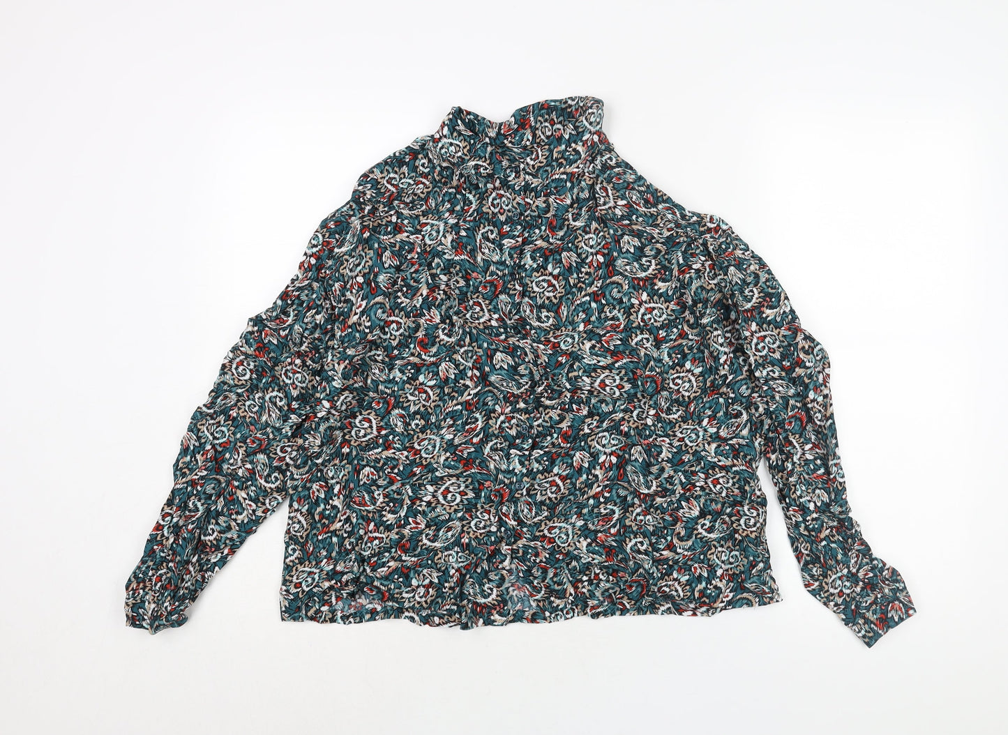 Womens UK Size 12 Marks and Spencer Multicoloured Basic Button-Up