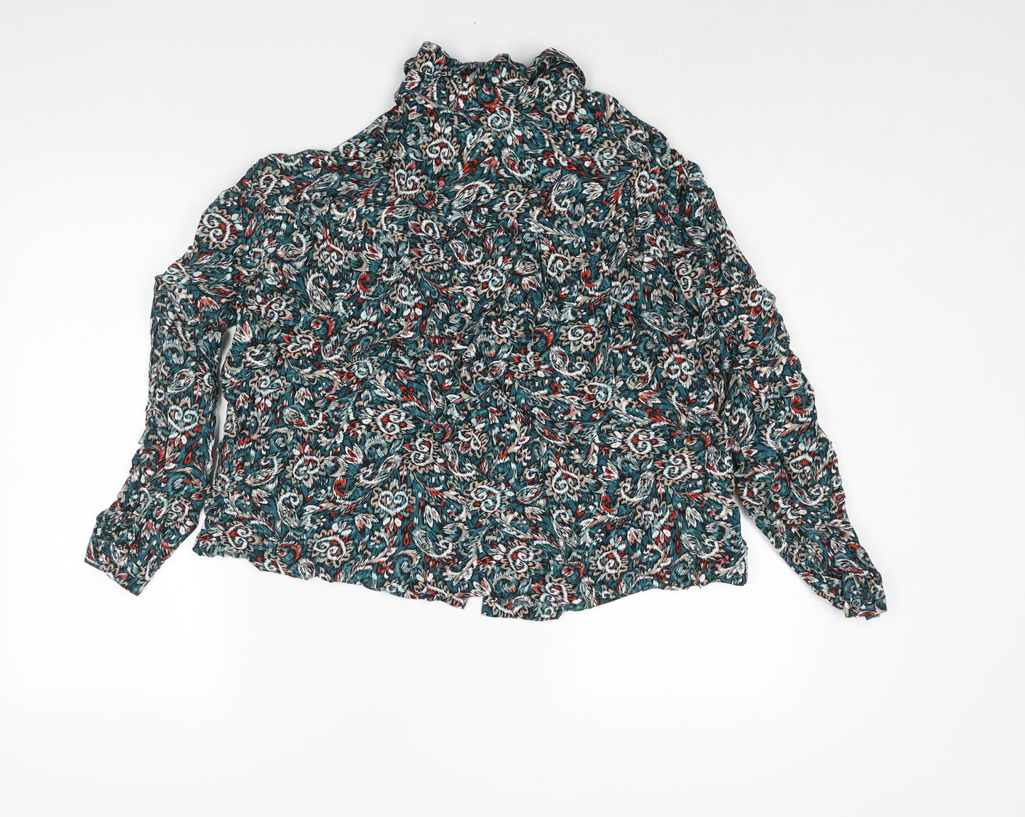 Womens UK Size 12 Marks and Spencer Multicoloured Basic Button-Up