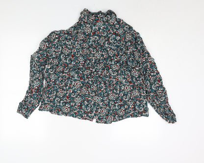 Womens UK Size 12 Marks and Spencer Multicoloured Basic Button-Up