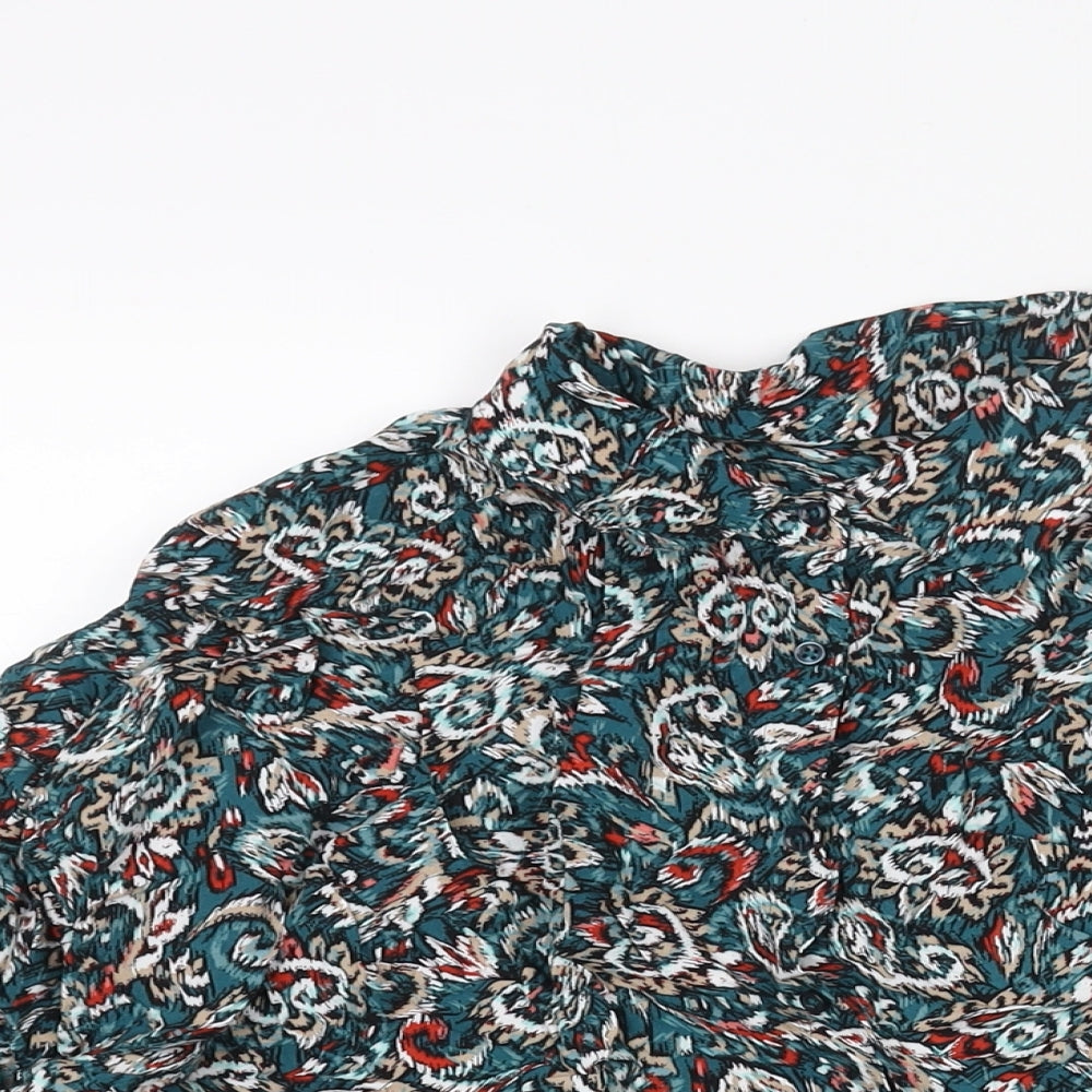 Womens UK Size 12 Marks and Spencer Multicoloured Basic Button-Up