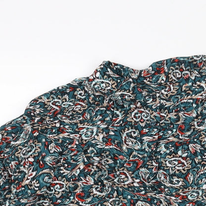 Womens UK Size 12 Marks and Spencer Multicoloured Basic Button-Up