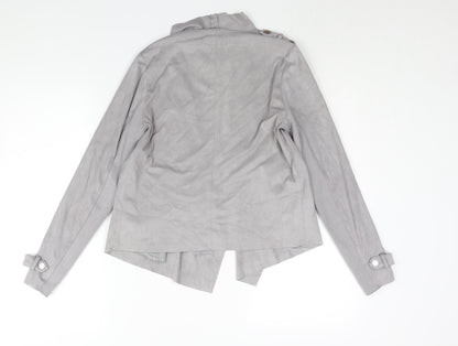 Womens UK Size 10 River Island Grey Jacket