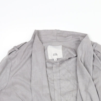 Womens UK Size 10 River Island Grey Jacket