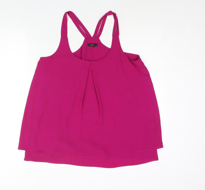 Womens UK Size 14 M&Co Pink Camisole Blouse