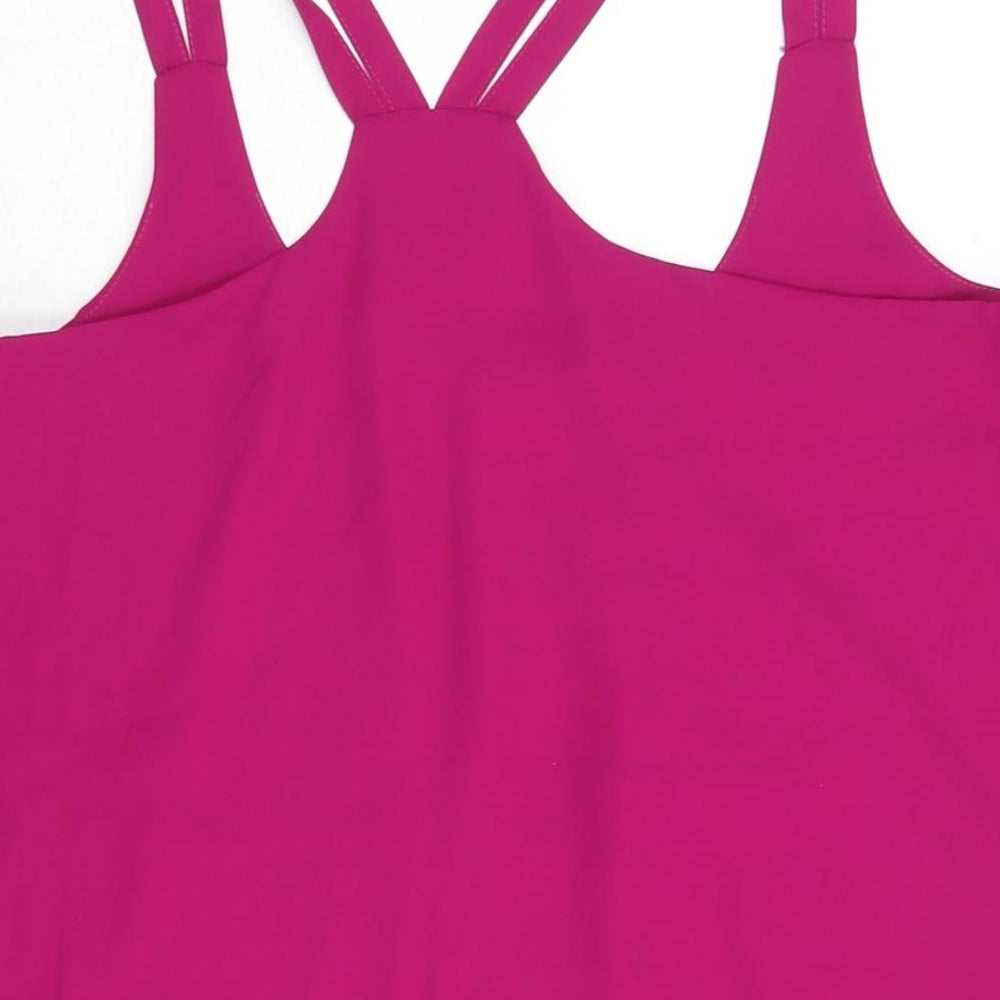 Womens UK Size 14 M&Co Pink Camisole Blouse