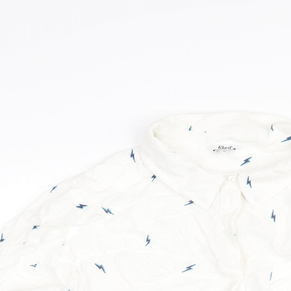 Womens UK Size 16 Khost White Basic Blouse