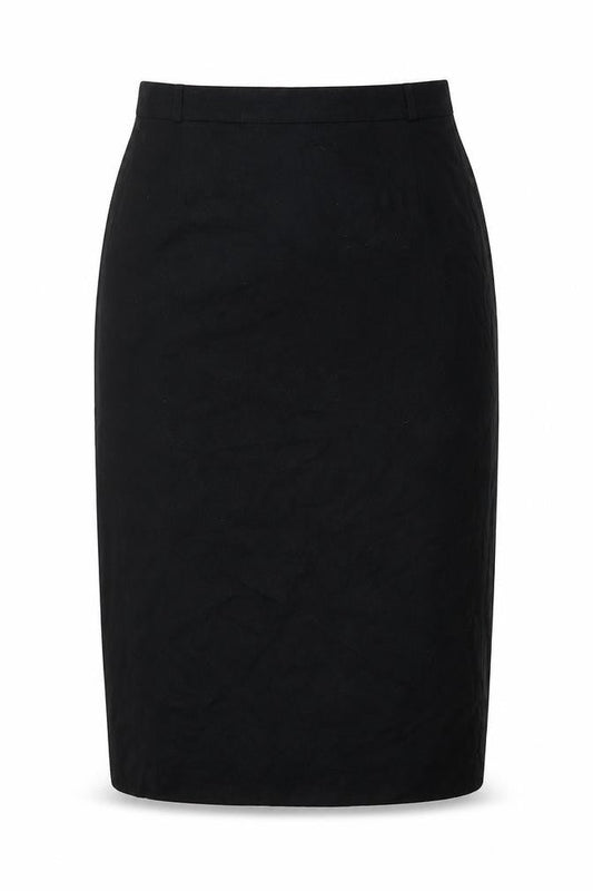 Made in Italy Womens Black Wool Straight & Pencil Skirt Size 30 in Zip