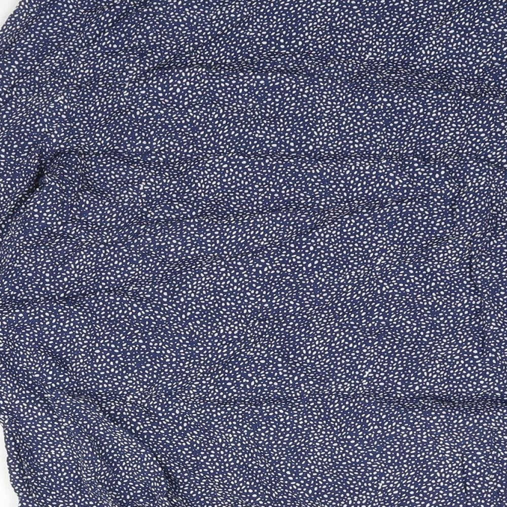 Womens UK Size 8 H&M Blue Basic Blouse