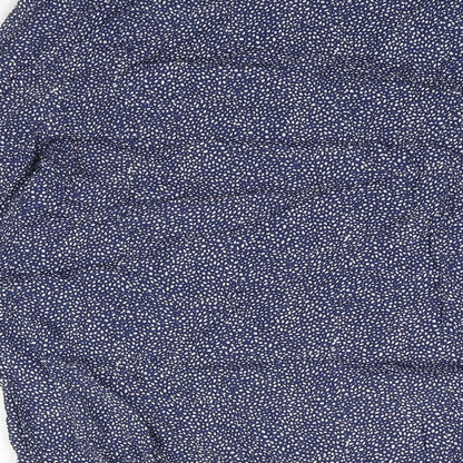 Womens UK Size 8 H&M Blue Basic Blouse