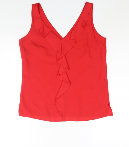 Womens UK Size 8 Wallis Red Camisole Blouse