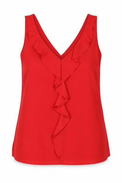 Womens UK Size 8 Wallis Red Camisole Blouse