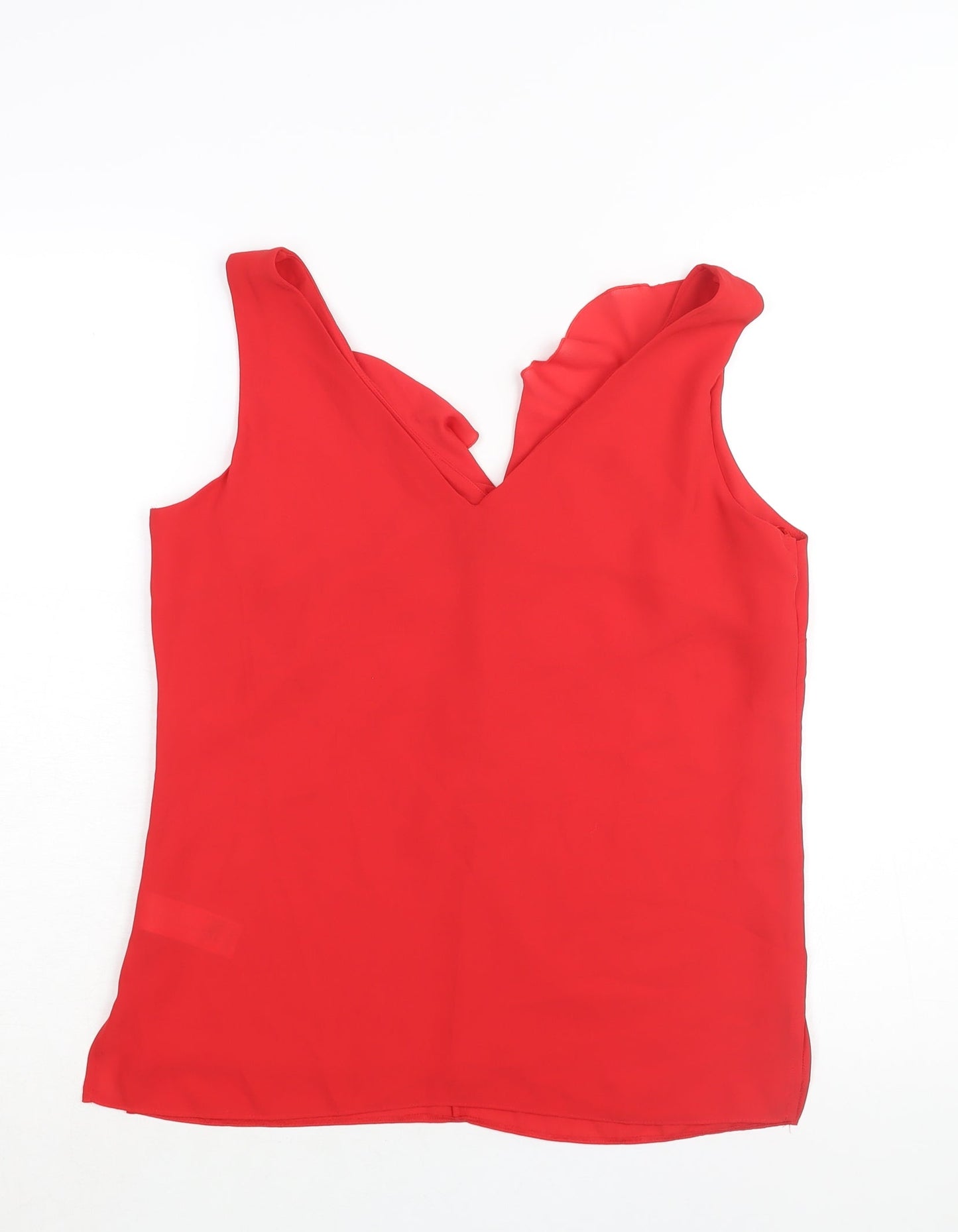 Womens UK Size 8 Wallis Red Camisole Blouse