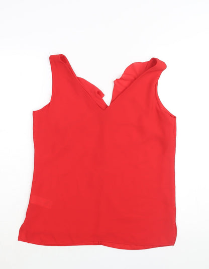 Womens UK Size 8 Wallis Red Camisole Blouse