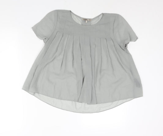 Womens UK Size 8 Marks and Spencer Grey Basic Blouse
