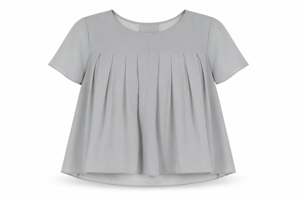 Womens UK Size 8 Marks and Spencer Grey Basic Blouse