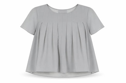 Womens UK Size 8 Marks and Spencer Grey Basic Blouse