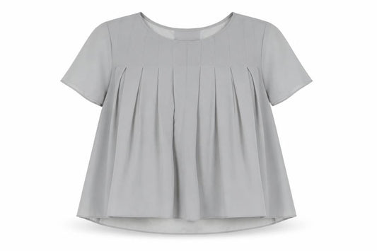 Womens UK Size 8 Marks and Spencer Grey Basic Blouse