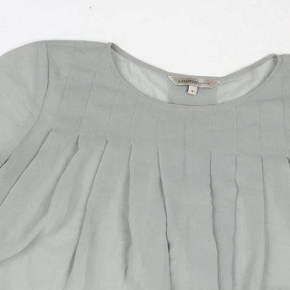 Womens UK Size 8 Marks and Spencer Grey Basic Blouse