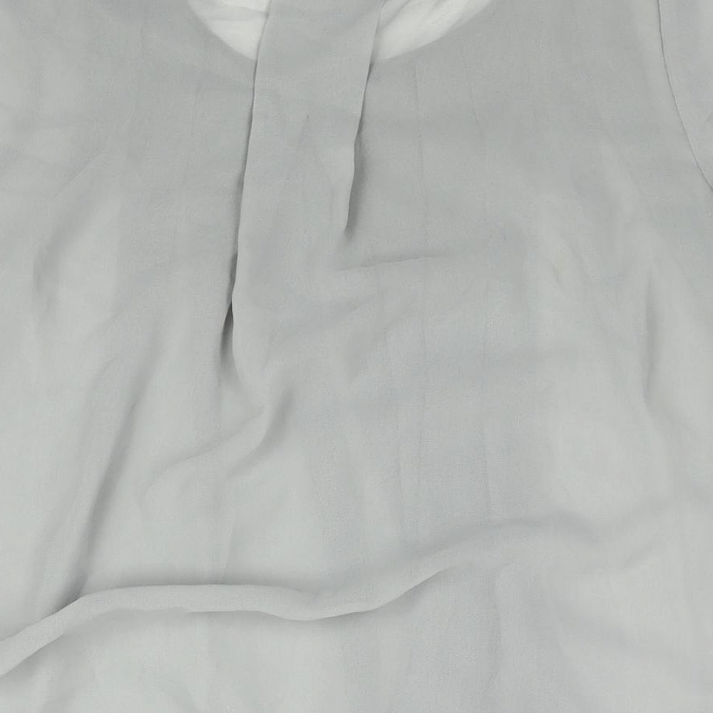 Womens UK Size 8 Marks and Spencer Grey Basic Blouse