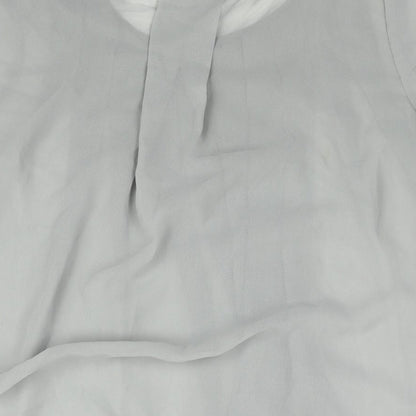 Womens UK Size 8 Marks and Spencer Grey Basic Blouse