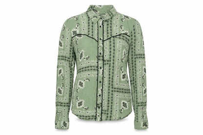 Womens UK Size L Stradivarius Green Basic Button-Up