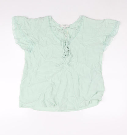 Womens UK Size 10 Marks and Spencer Green Basic Blouse