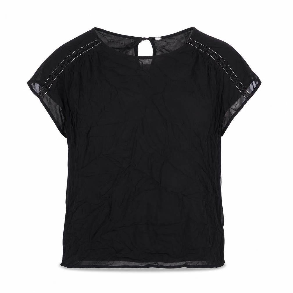 Womens UK Size 14 NEXT Black Basic Blouse