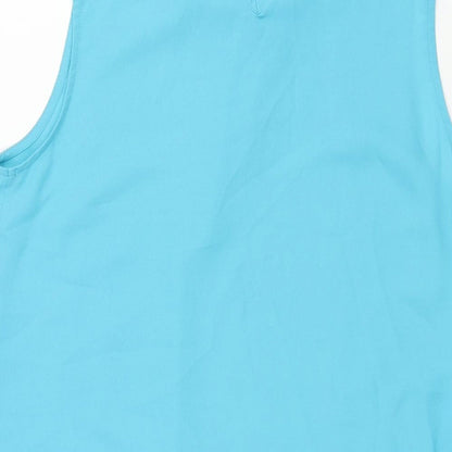 Womens UK Size 10 M&Co Blue Camisole Blouse