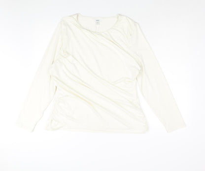 Womens UK Size 20 Marks and Spencer Ivory Basic Blouse