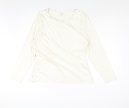 Womens UK Size 20 Marks and Spencer Ivory Basic Blouse