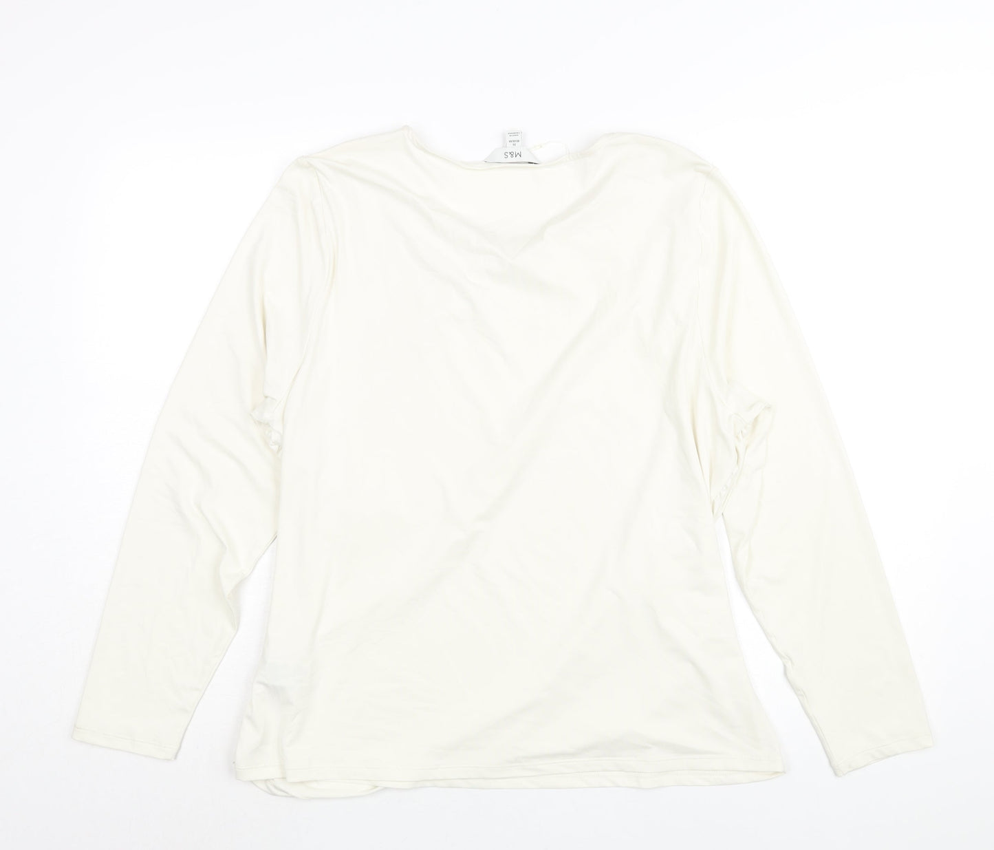Womens UK Size 20 Marks and Spencer Ivory Basic Blouse