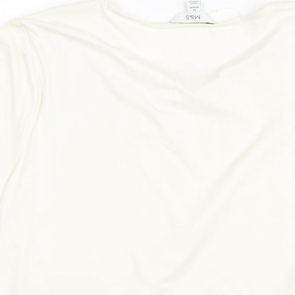 Womens UK Size 20 Marks and Spencer Ivory Basic Blouse