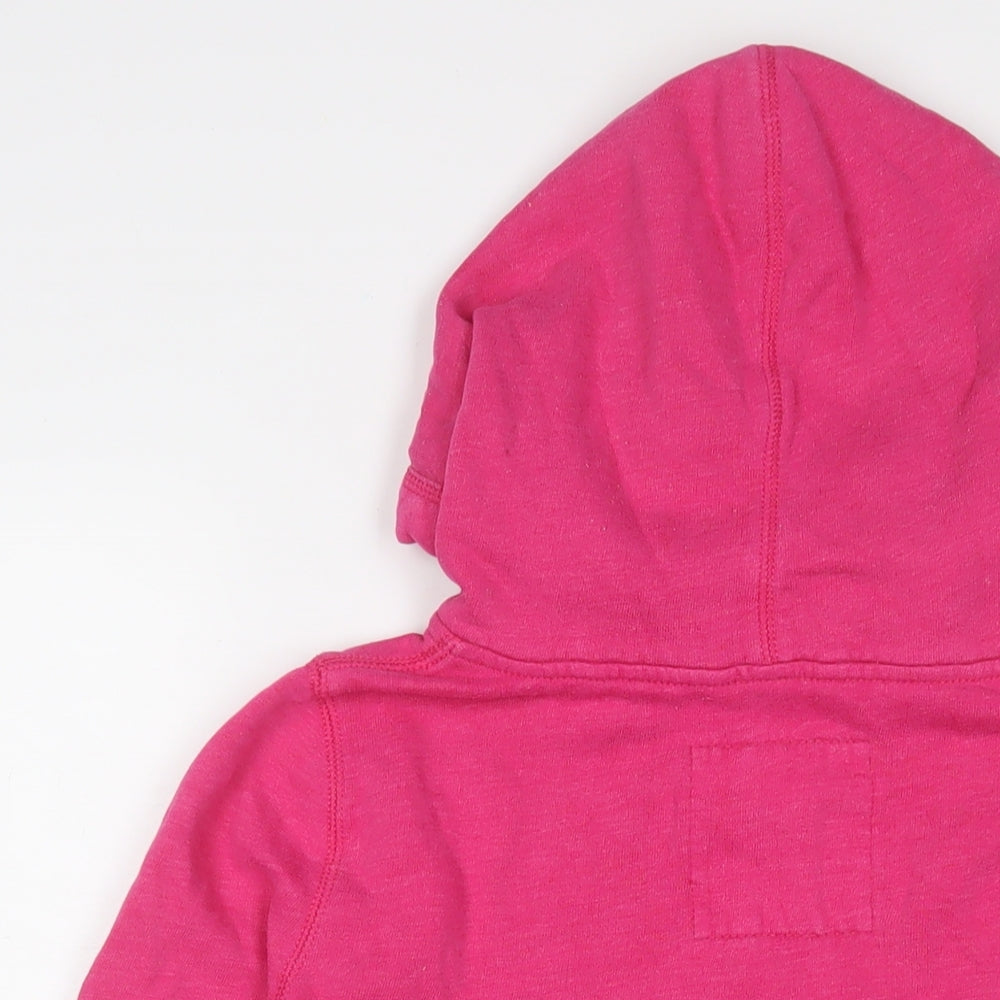 Hollister Womens Pink Cotton Pullover Hoodie Size L Pullover - Logo, Embroidered