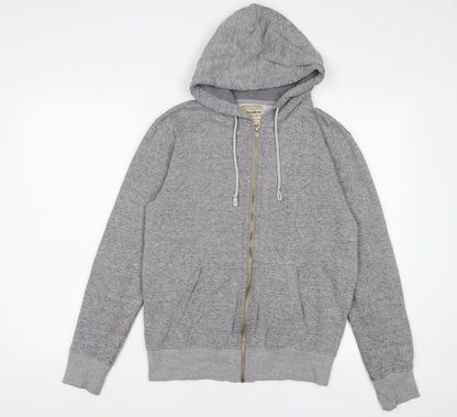 Mens UK Size S Pull&Bear Grey Full Zip Hoodie