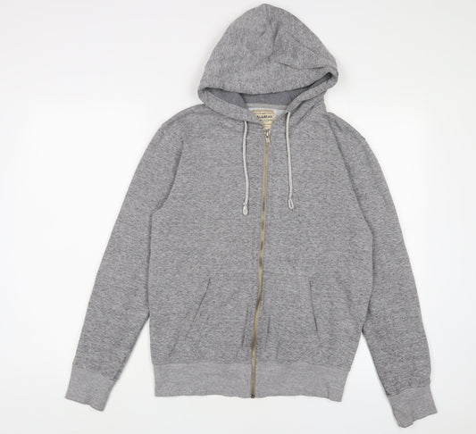 Mens UK Size S Pull&Bear Grey Full Zip Hoodie