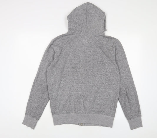 Mens UK Size S Pull&Bear Grey Full Zip Hoodie