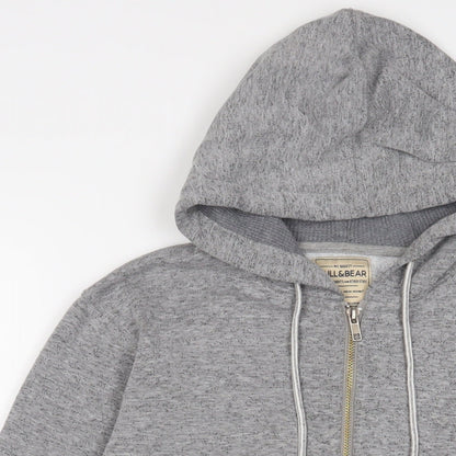 Mens UK Size S Pull&Bear Grey Full Zip Hoodie