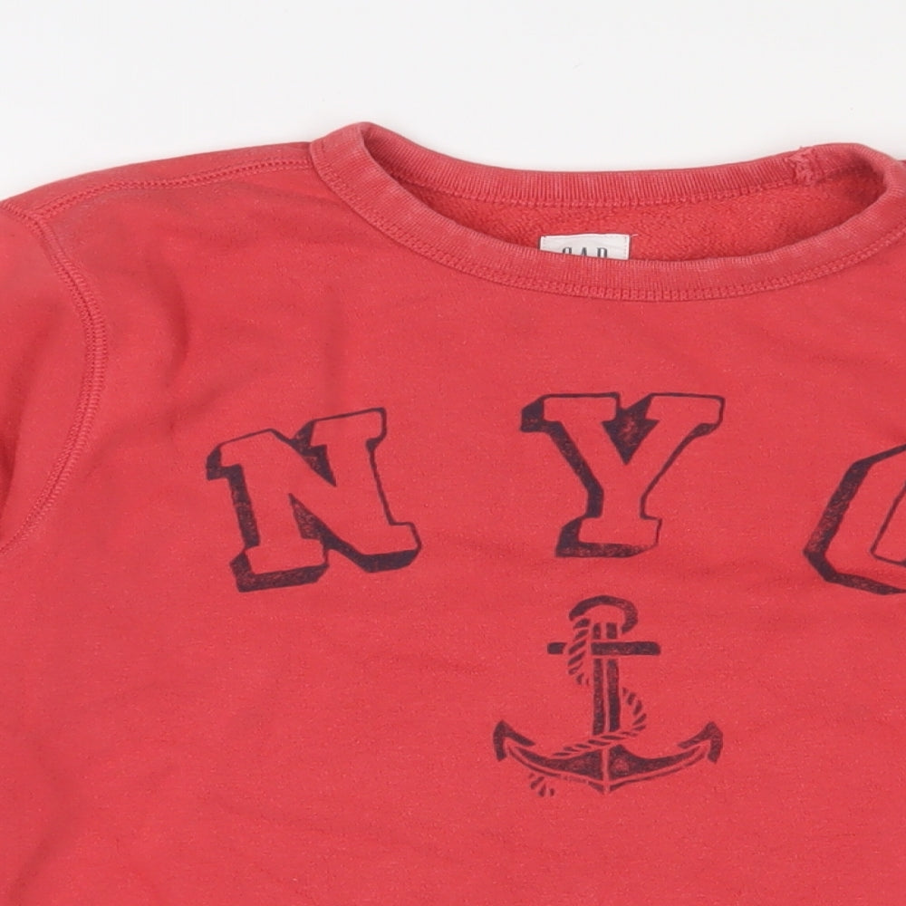 Gap Boys Red Cotton Pullover Sweatshirt Size 10 Years Pullover - NYC