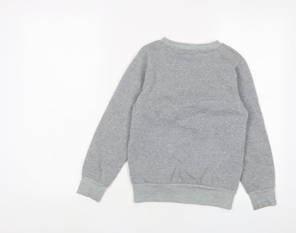 Keyiqi Boys Grey Cotton Pullover Sweatshirt Size 6 Years Pullover