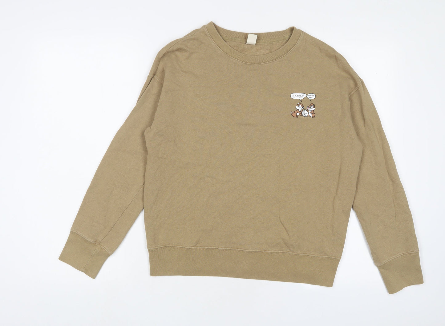 Womens UK Size M Disney Brown Pullover Sweatshirt