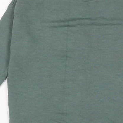 Womens UK Size S Pull&Bear Green Pullover Sweatshirt